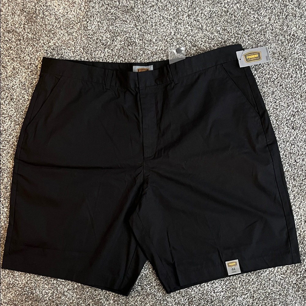 The Foundry Supply Co. Men's Black Flat Front Shorts